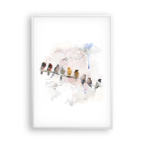 Poszter fekete keretben - Szárnyas találkozó - 70x100 cm