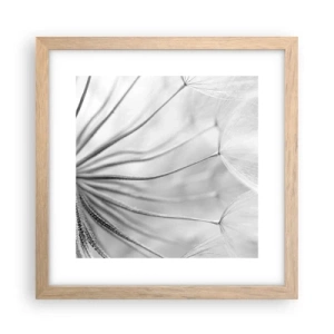 Poszter világos tölgy keretben - Pitypang, papírsárkány - 30x30 cm