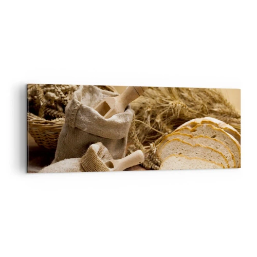 Vászonkép - Hogyan vágta le a késsel - 140x50 cm