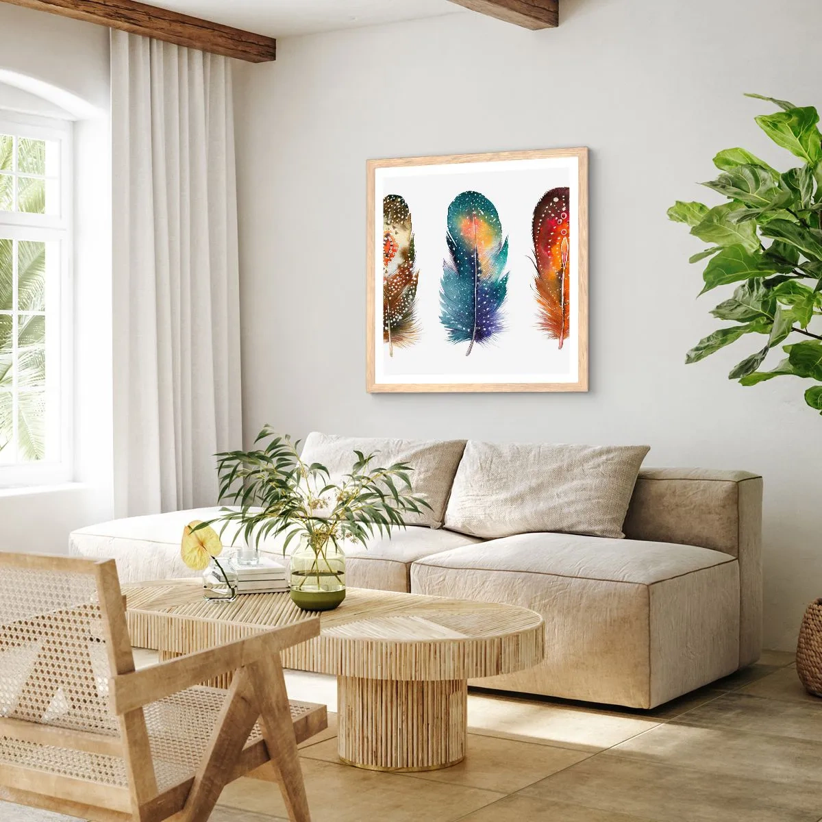 Poszter világos tölgy keretben - Rítusok, szertartások, titkok - 60x60 cm