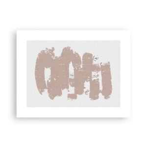 Poszter - Absztrakció lágy rózsaszínben - 40x30 cm