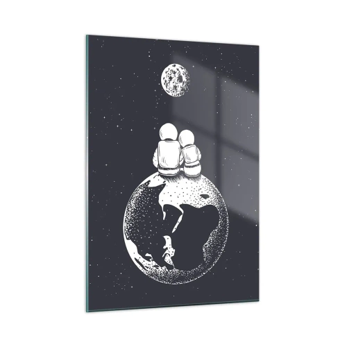 Üveg kép - Egy kozmikus love story - 50x70 cm
