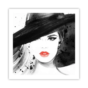 Poszter - Hölgy a feketében - 60x60 cm