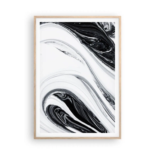 Poszter világos tölgy keretben - Az ellentétek ötvözése - 70x100 cm