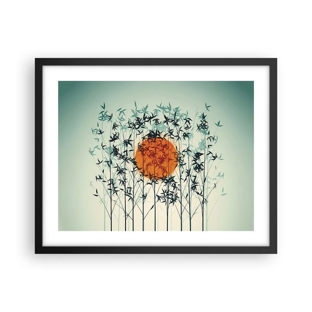 Poszter fehér keretben - Japán nap - 50x40 cm