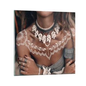 Üveg kép - Talizmánok, a nőiesség rituáléi - 30x30 cm