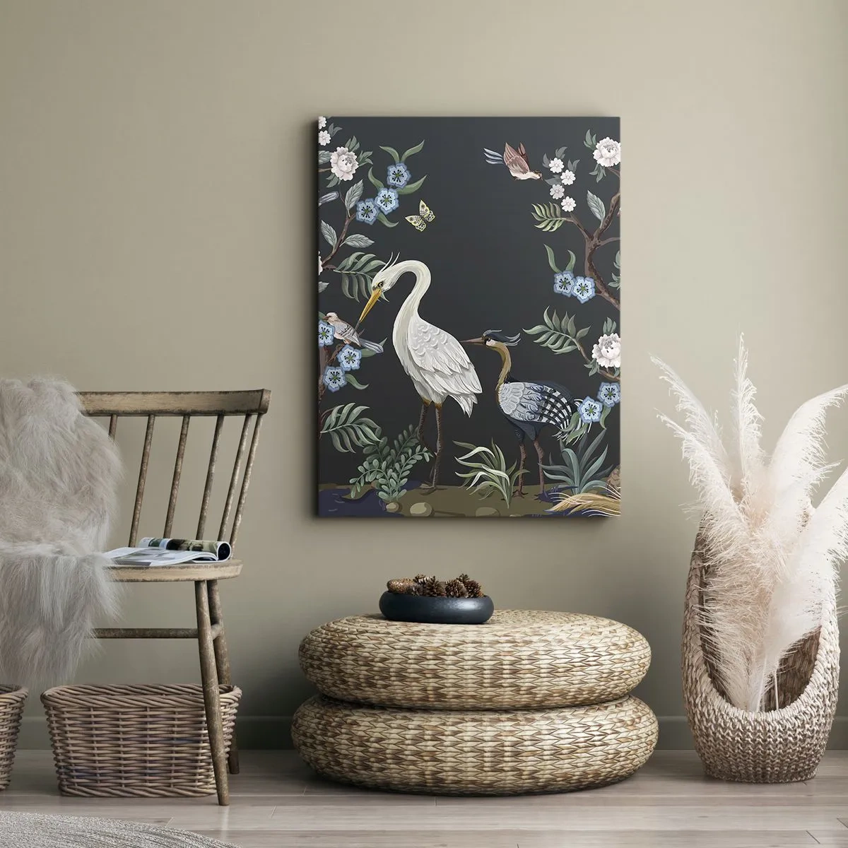 Vászonkép - Madar parádé - 55x100 cm