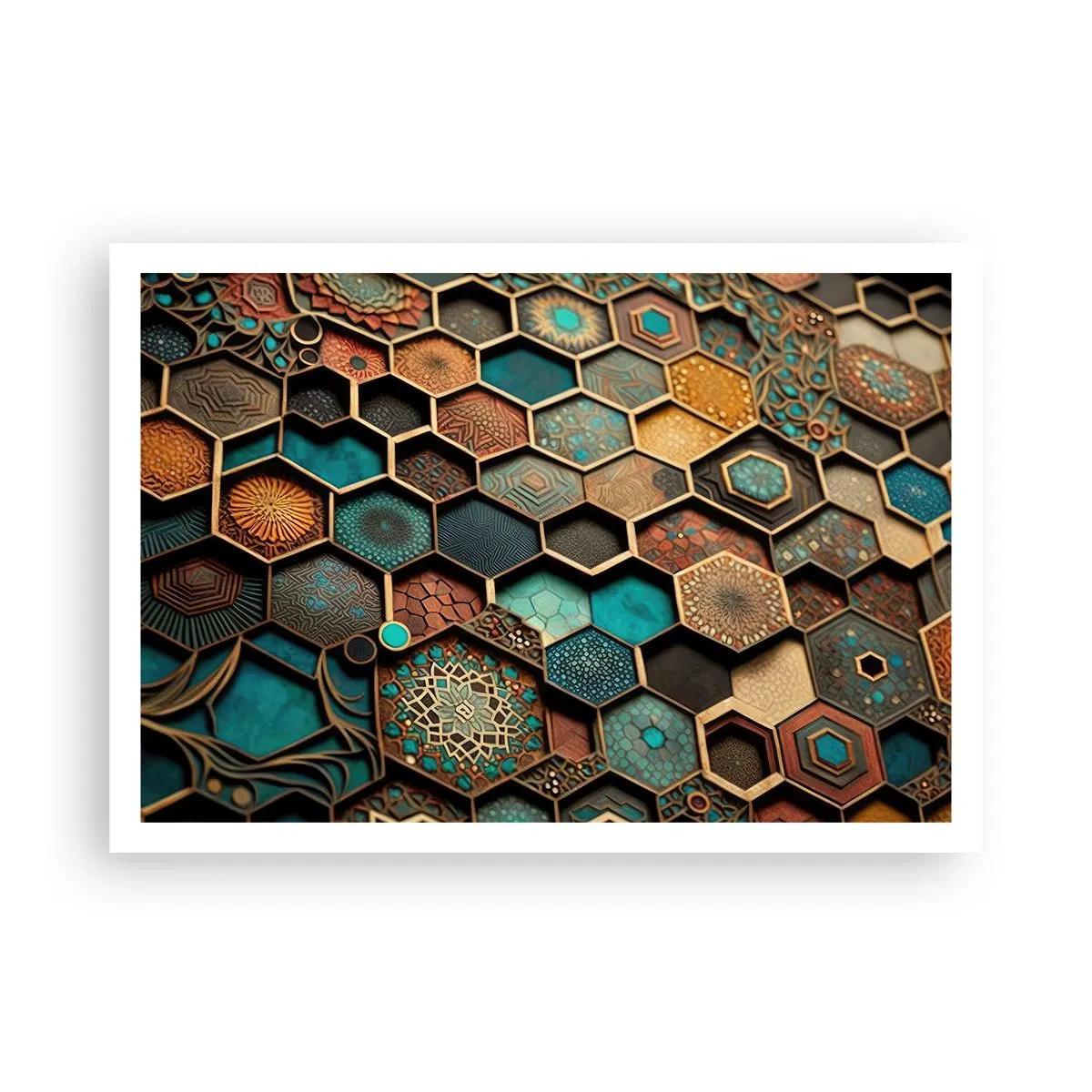 Poszter - Arab ornamentika - egy variáció - 100x70 cm