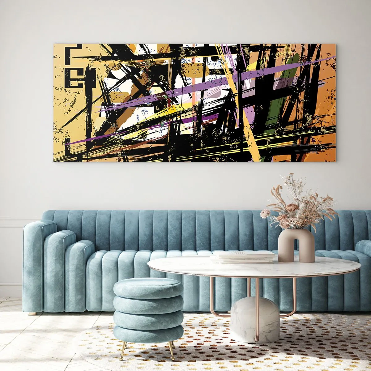 Üveg kép - Éles vágás - 140x50 cm