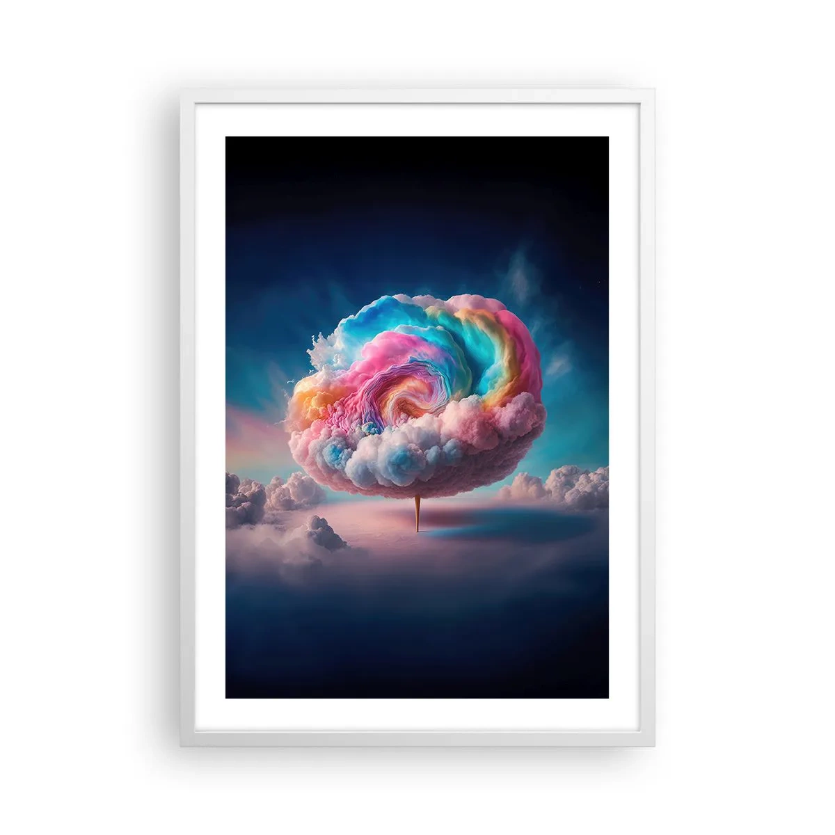 Poszter fekete keretben - Álom egy vidámparkról - 50x70 cm