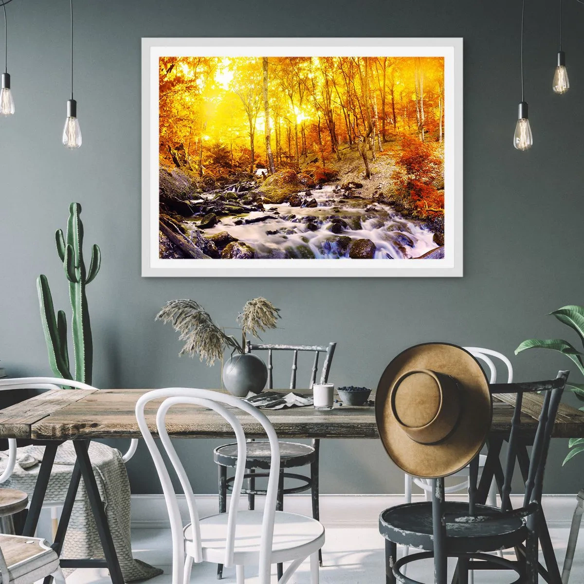 Poszter fekete keretben - Kövek aranyba és platinába - 91x61 cm