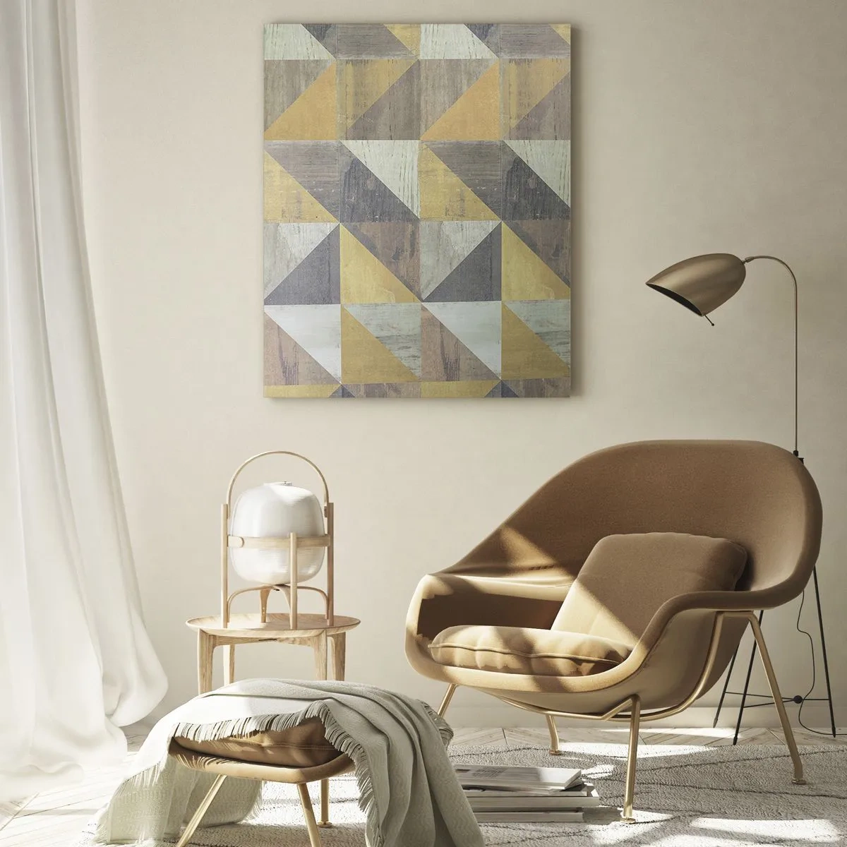 Üveg kép - A háromszög szögében - 50x70 cm