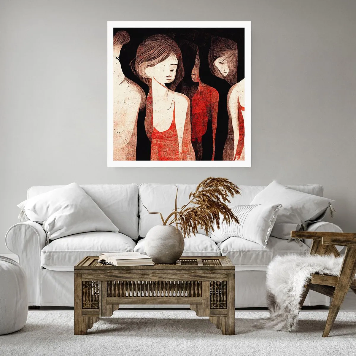 Poszter - A sötétség madonnái - 60x60 cm