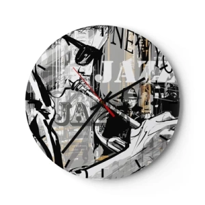 Falióra, Óra - A New York ritmusában - 40x40 cm