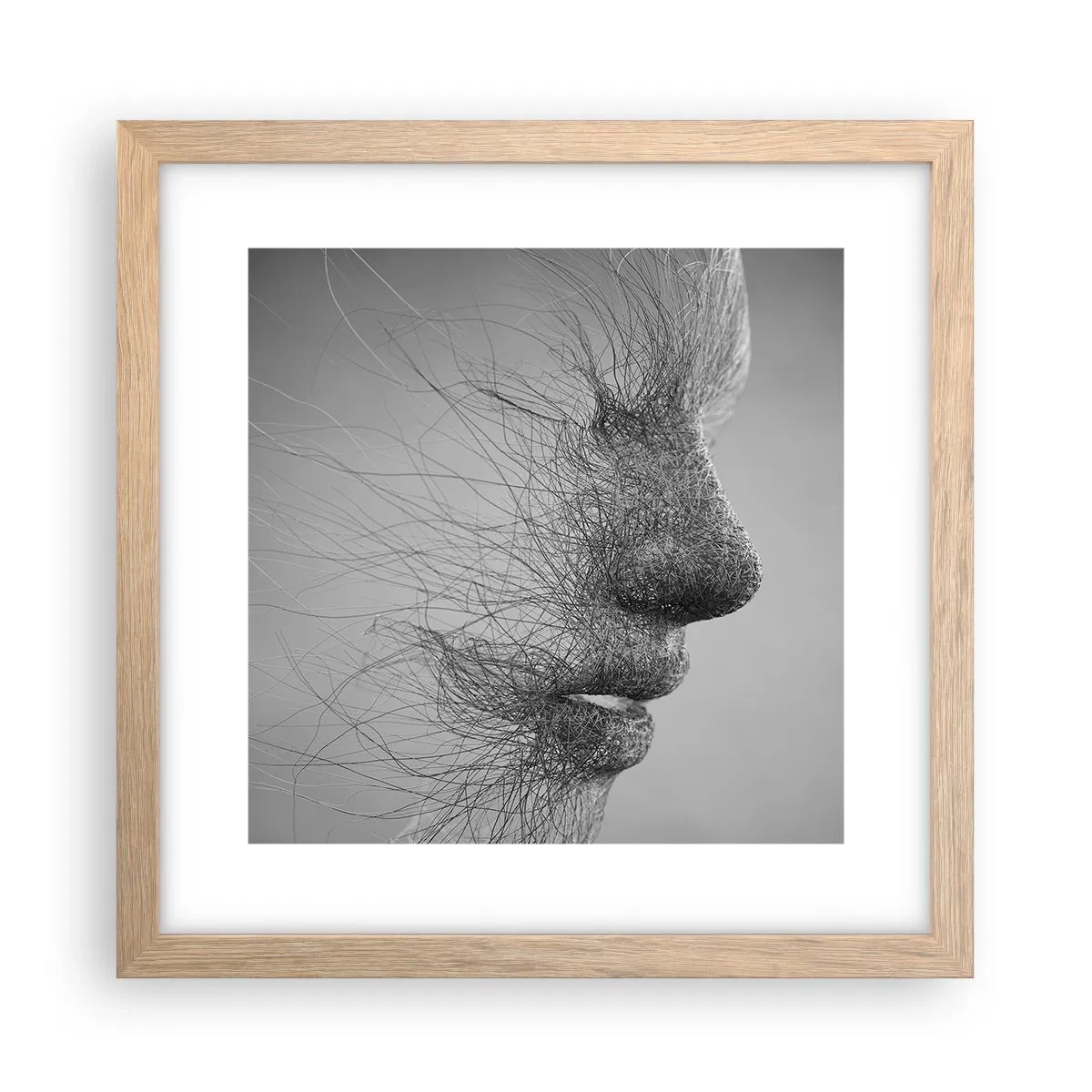 Poszter világos tölgy keretben - A szél szelleme - 30x30 cm