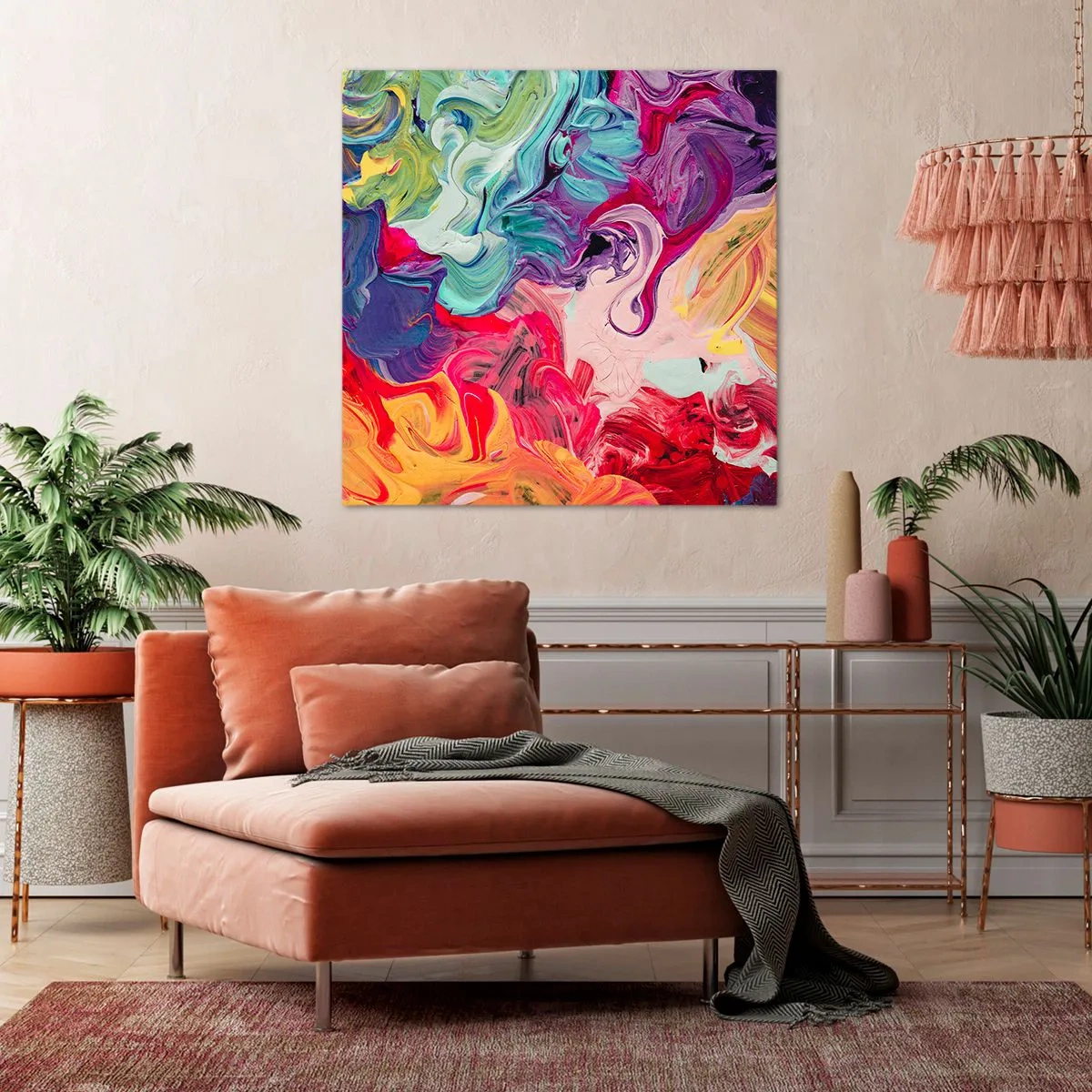 Vászonkép - Színek születése - 60x60 cm