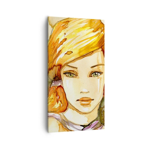 Vászonkép - Smaragd tekintet, amely lecsillapítja a haragot - 55x100 cm