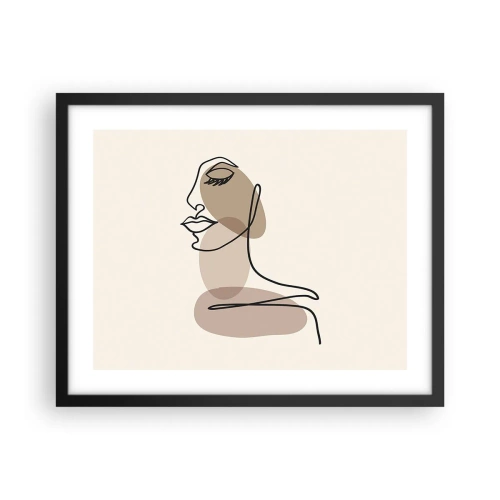Poszter fehér keretben - Egy bizonyos szépségvonal - 50x40 cm