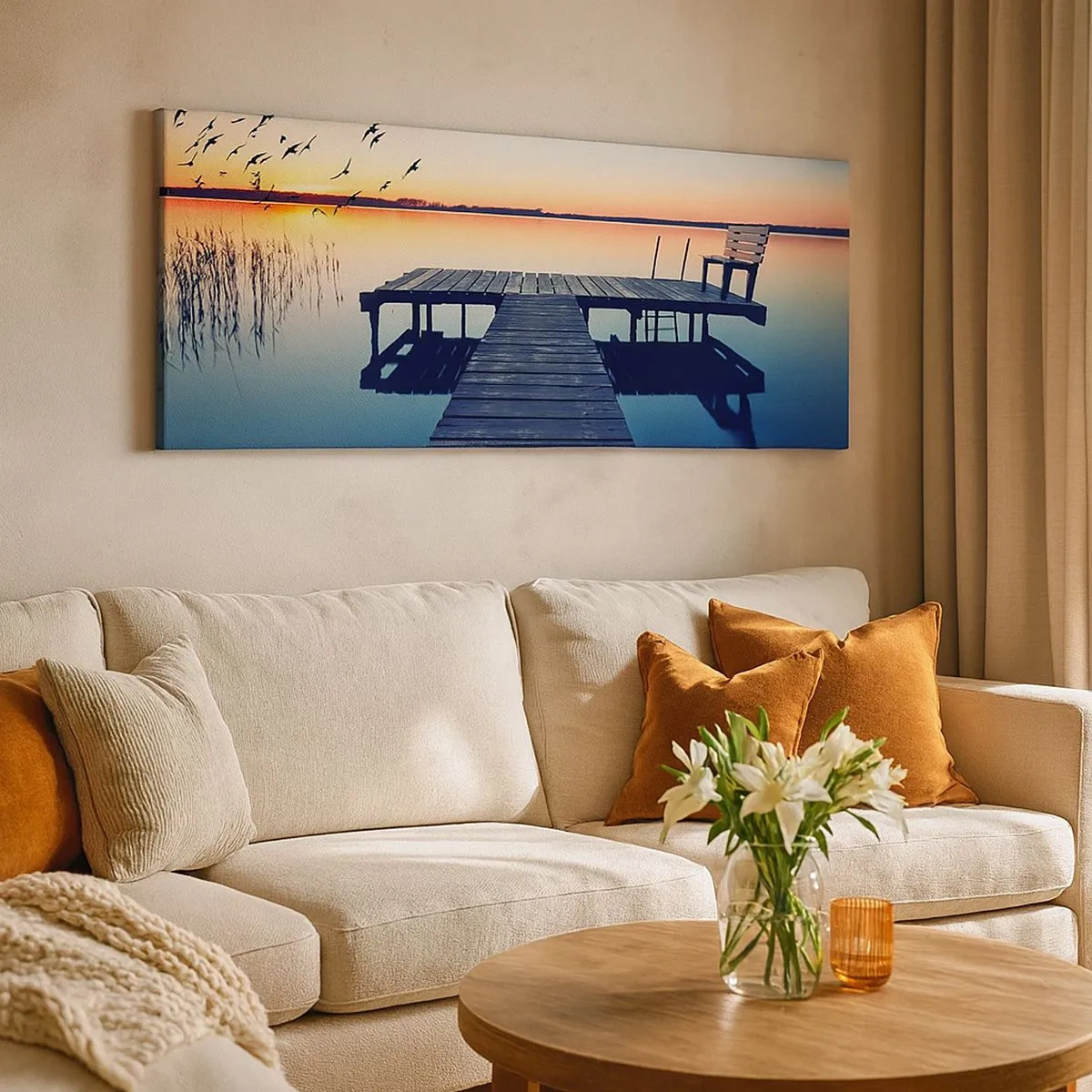 Vászonkép - Jó nap volt - 100x40 cm