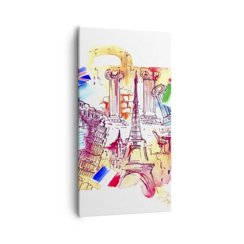 Vászonkép - Európai körút - 55x100 cm