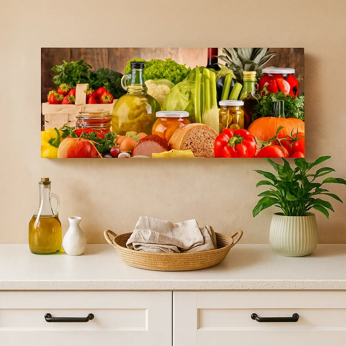 Vászonkép - Füstölt, sült és pácolt - 30x30 cm