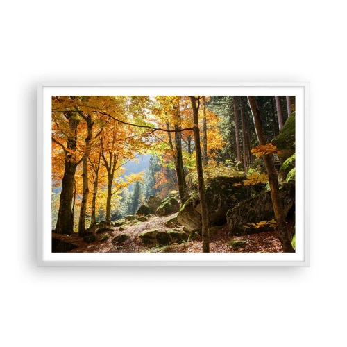 Poszter fekete keretben - Itt az ideje a pihenésnek - 91x61 cm