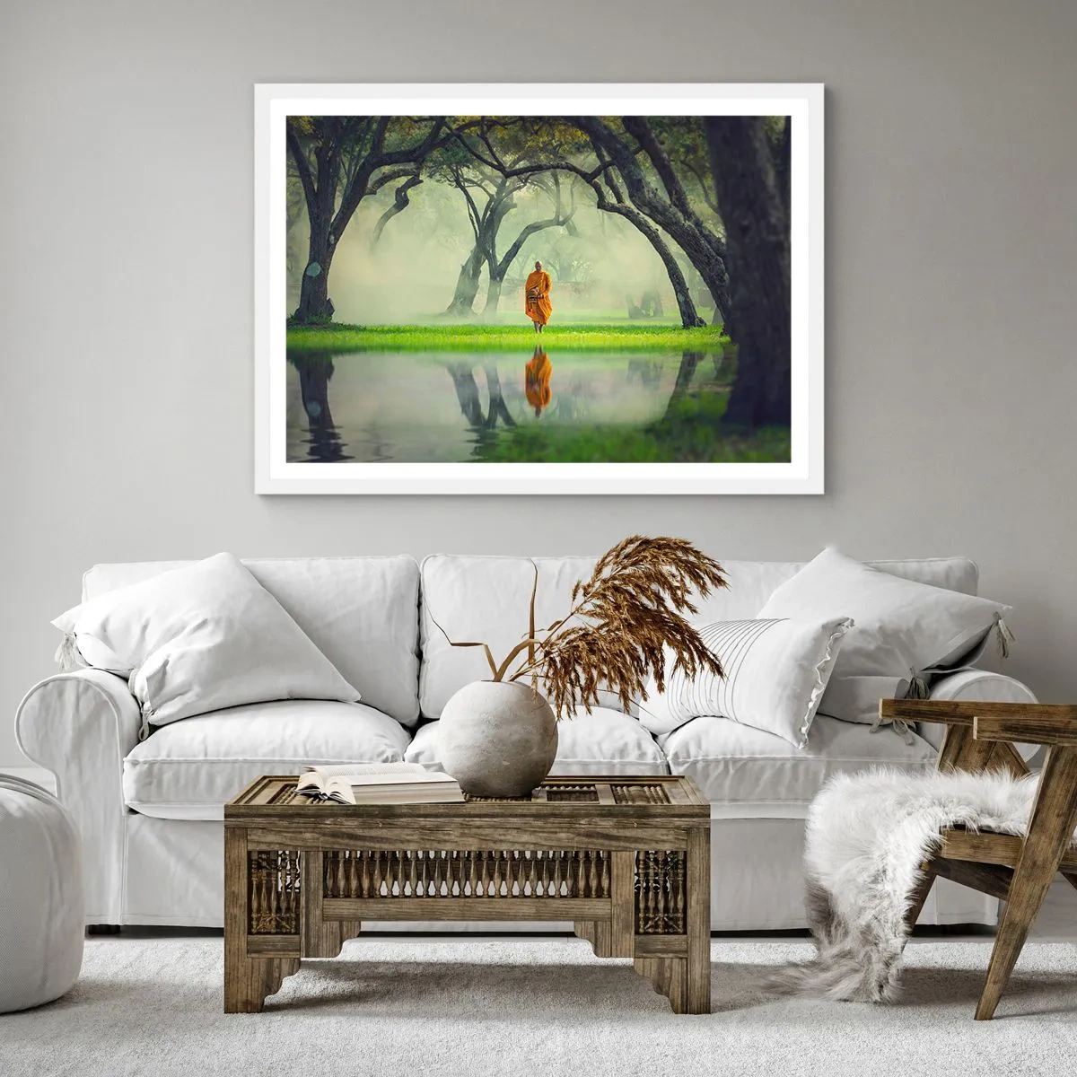 Poszter fekete keretben - Útban a megvilágosodás felé - 40x40 cm