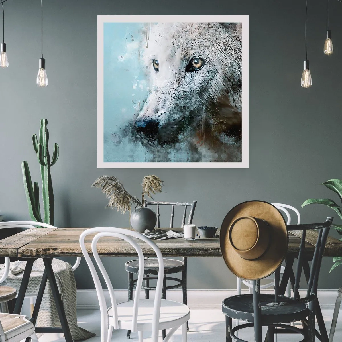 Poszter - Ismerd meg a farkas lelkét - 50x50 cm