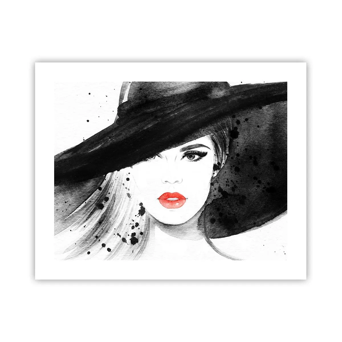 Poszter - Hölgy a feketében - 50x40 cm