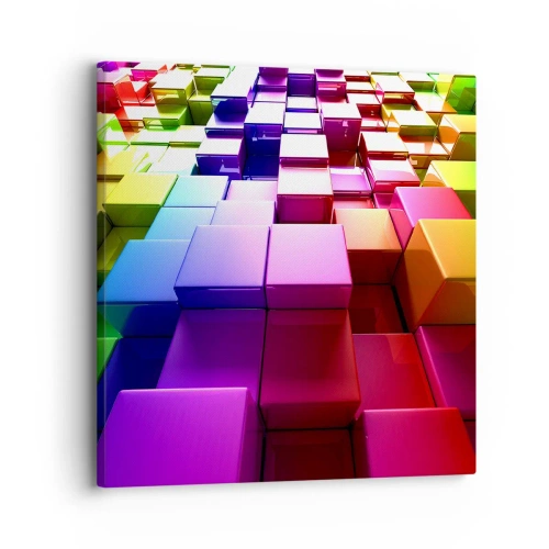 Vászonkép - Op-art együtt egy csapatban - 30x30 cm