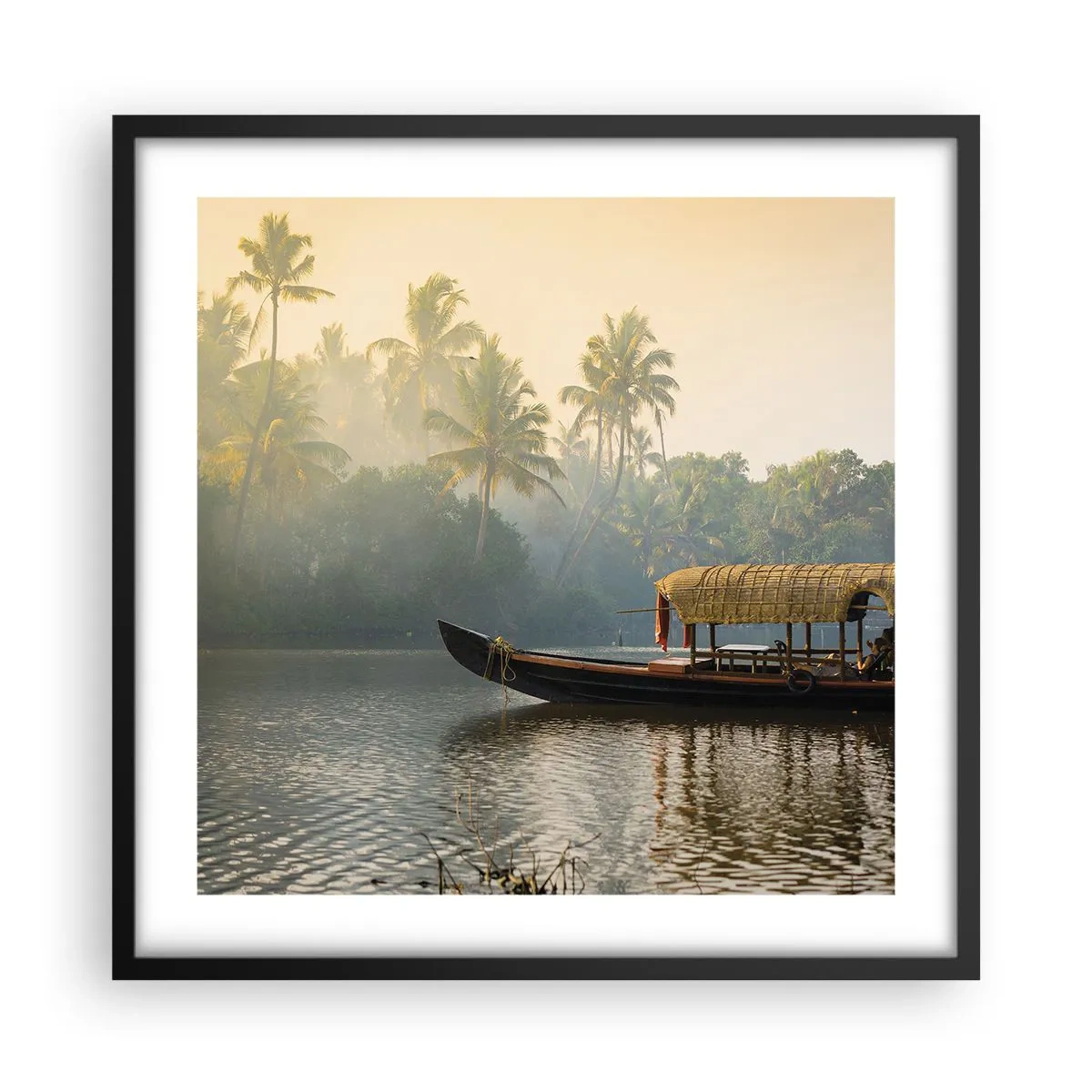 Poszter fehér keretben - Ház a folyón - 50x50 cm