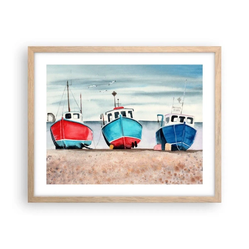 Poszter világos tölgy keretben - Fogásra készen - 50x40 cm