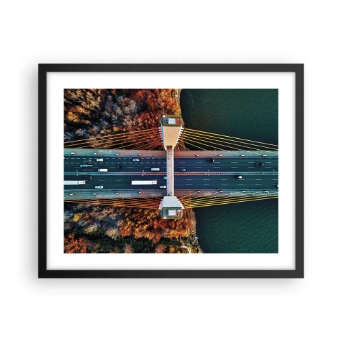 Poszter fehér keretben - TÚL a vizeken, túl az erdőkön - 50x40 cm