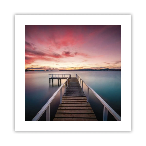 Poszter - Az este szelíd lángja - 40x40 cm