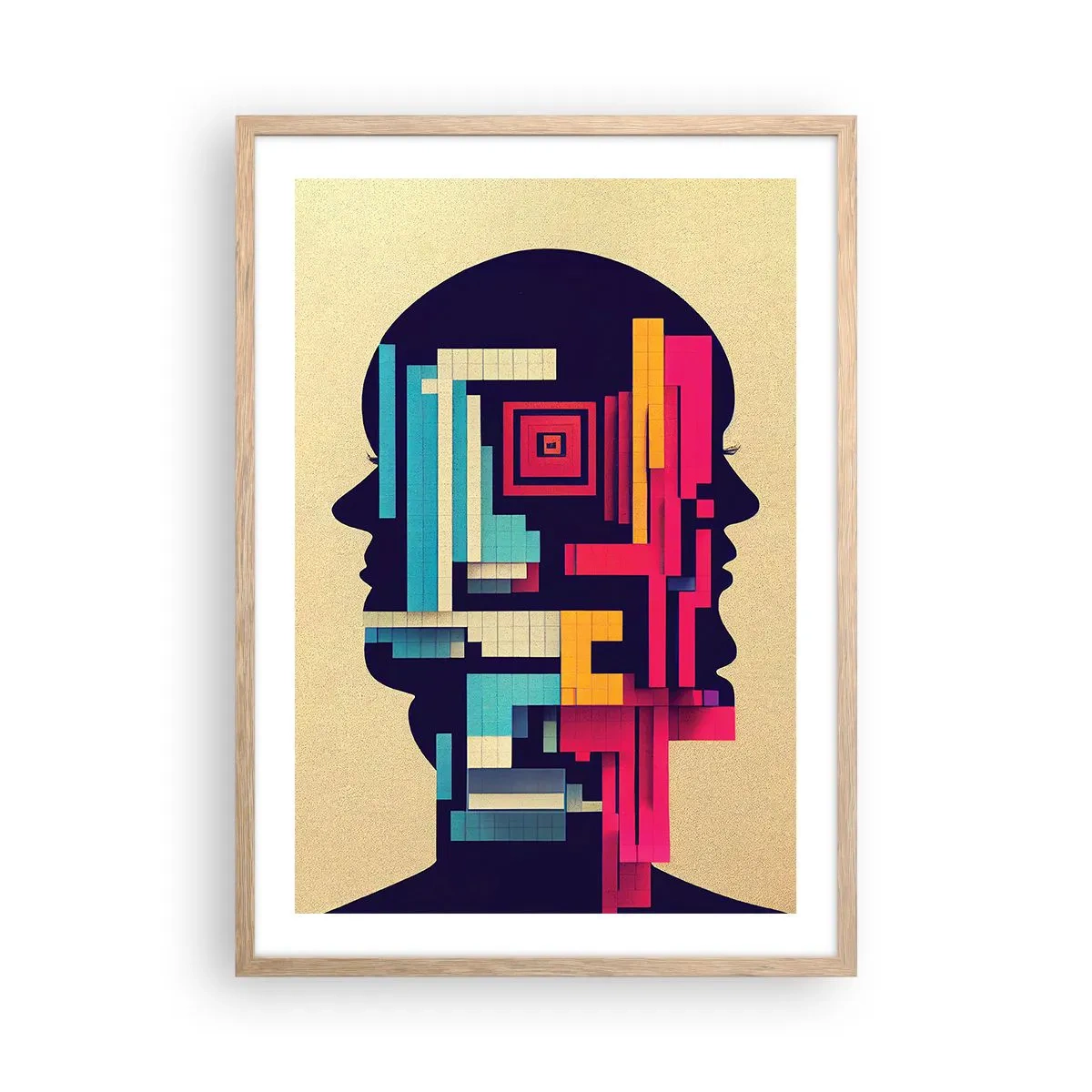 Poszter világos tölgy keretben - Új kkötelékek - 50x70 cm