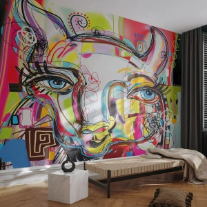 Fotótapéta Premium Canvas - A macska természetének gazdagsága - Absztrakció, Darab, Grafika - 200x140 cm