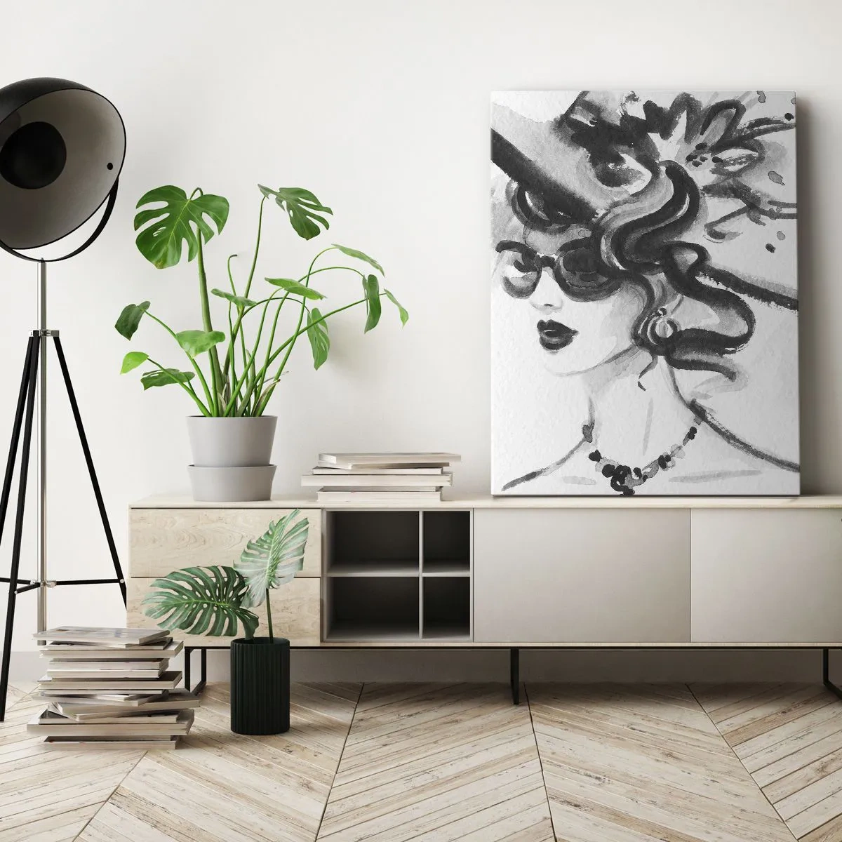 Vászonkép - Karakteres hölgy - 50x70 cm
