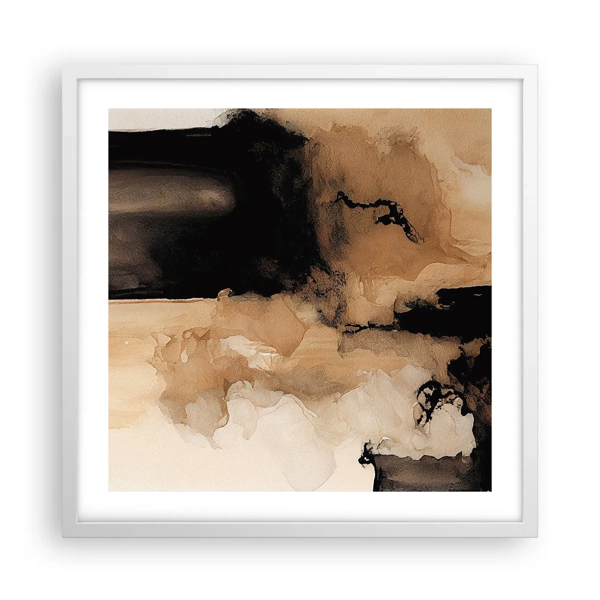 Poszter fekete keretben - Egy érdekes absztrakció - 50x50 cm