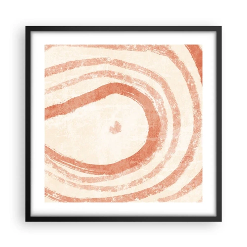 Poszter fehér keretben - Korallkörök - kompozíció - 50x50 cm