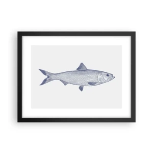 Poszter fehér keretben - Üdvözlet az északi tengerektől - 40x30 cm