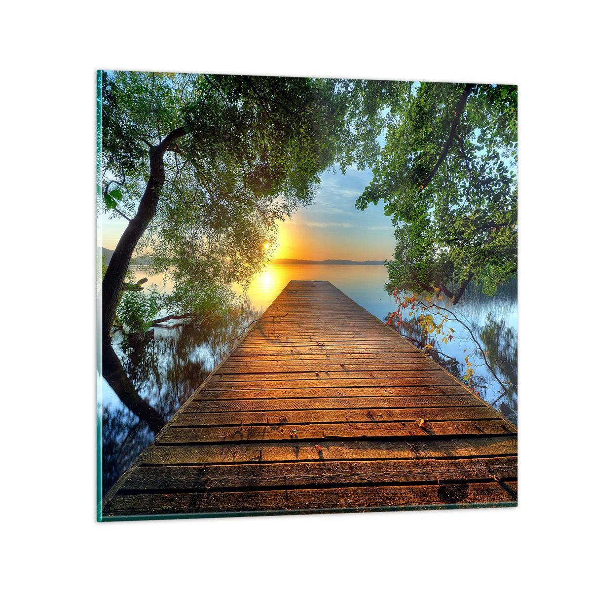 Üveg kép - Ne siess, ülj le - 50x50 cm