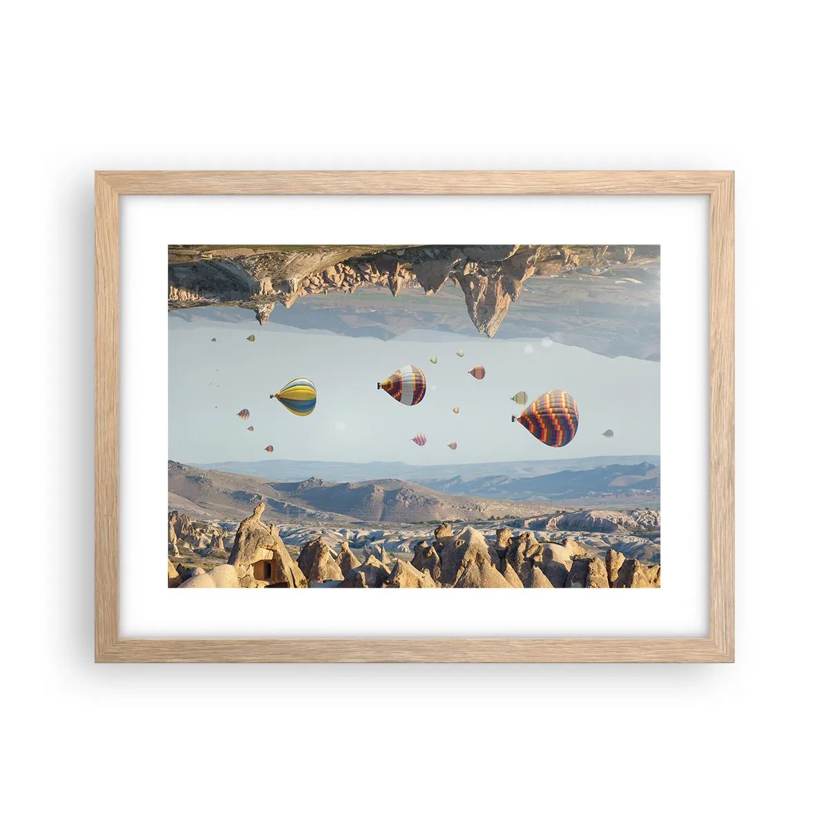 Poszter világos tölgy keretben - Itt minden lehetséges - 40x30 cm