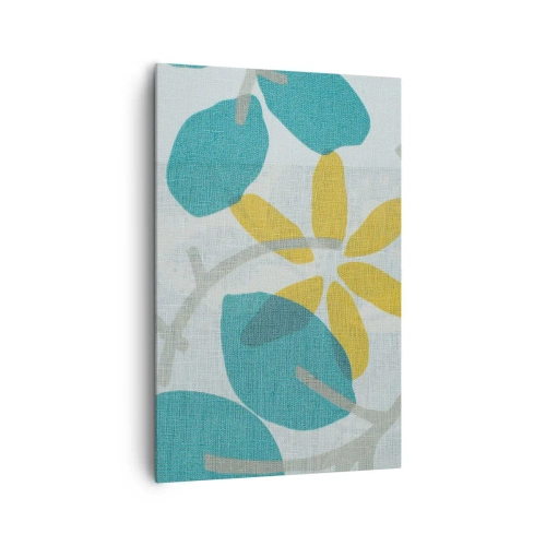 Vászonkép - Azúrkék levelek között - 80x120 cm