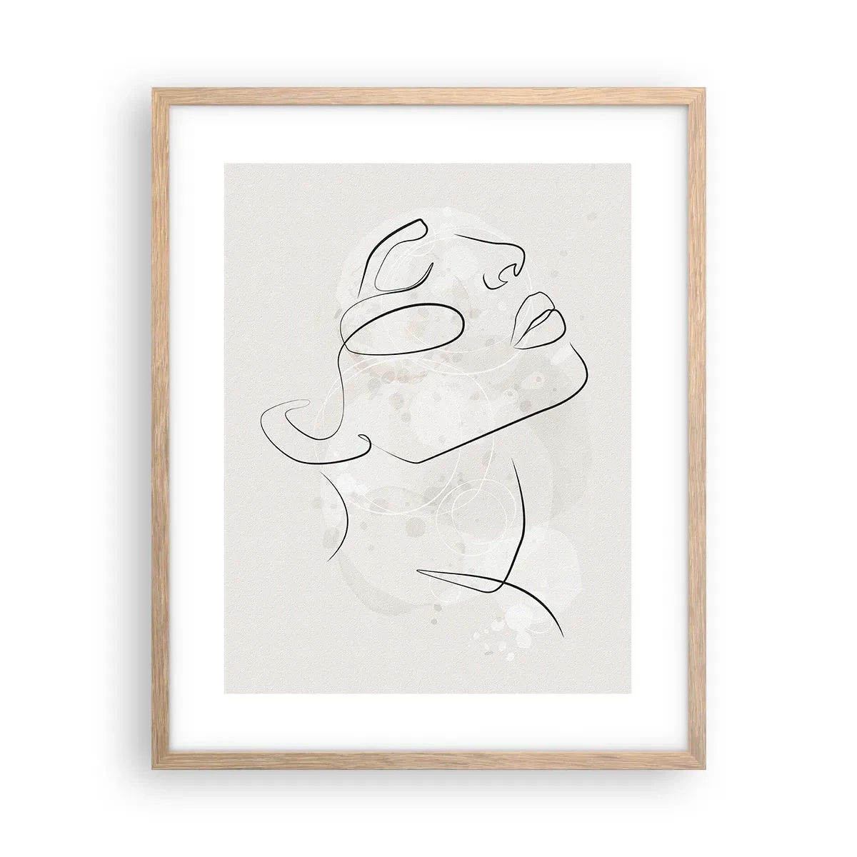 Poszter világos tölgy keretben - Egy álom körvonala - 40x50 cm