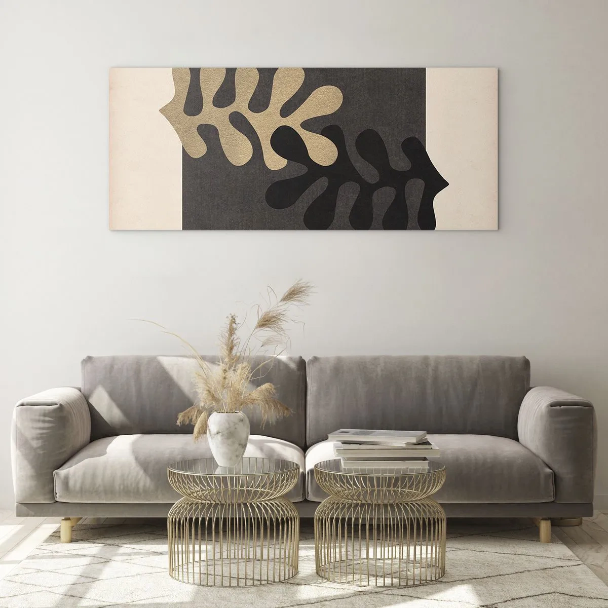 Üveg kép - Hiány és kiegészítés - 120x50 cm