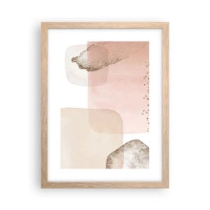 Poszter világos tölgy keretben - Egy pillantás a színeken keresztül - 30x40 cm