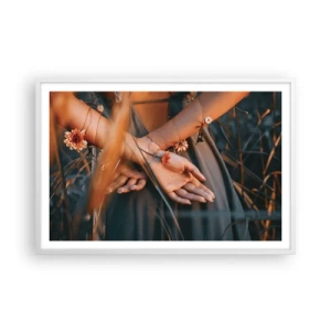 Poszter fekete keretben - Kapcsolatban a természettel - 91x61 cm