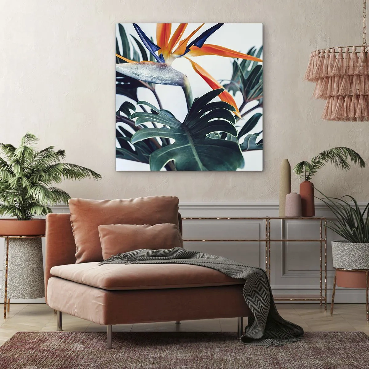 Vászonkép - Madárkalitka - 60x60 cm