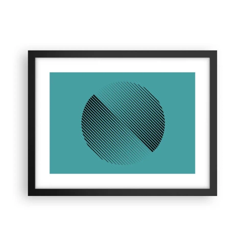 Poszter fehér keretben - A kör - egy geometriai variáció - 40x30 cm