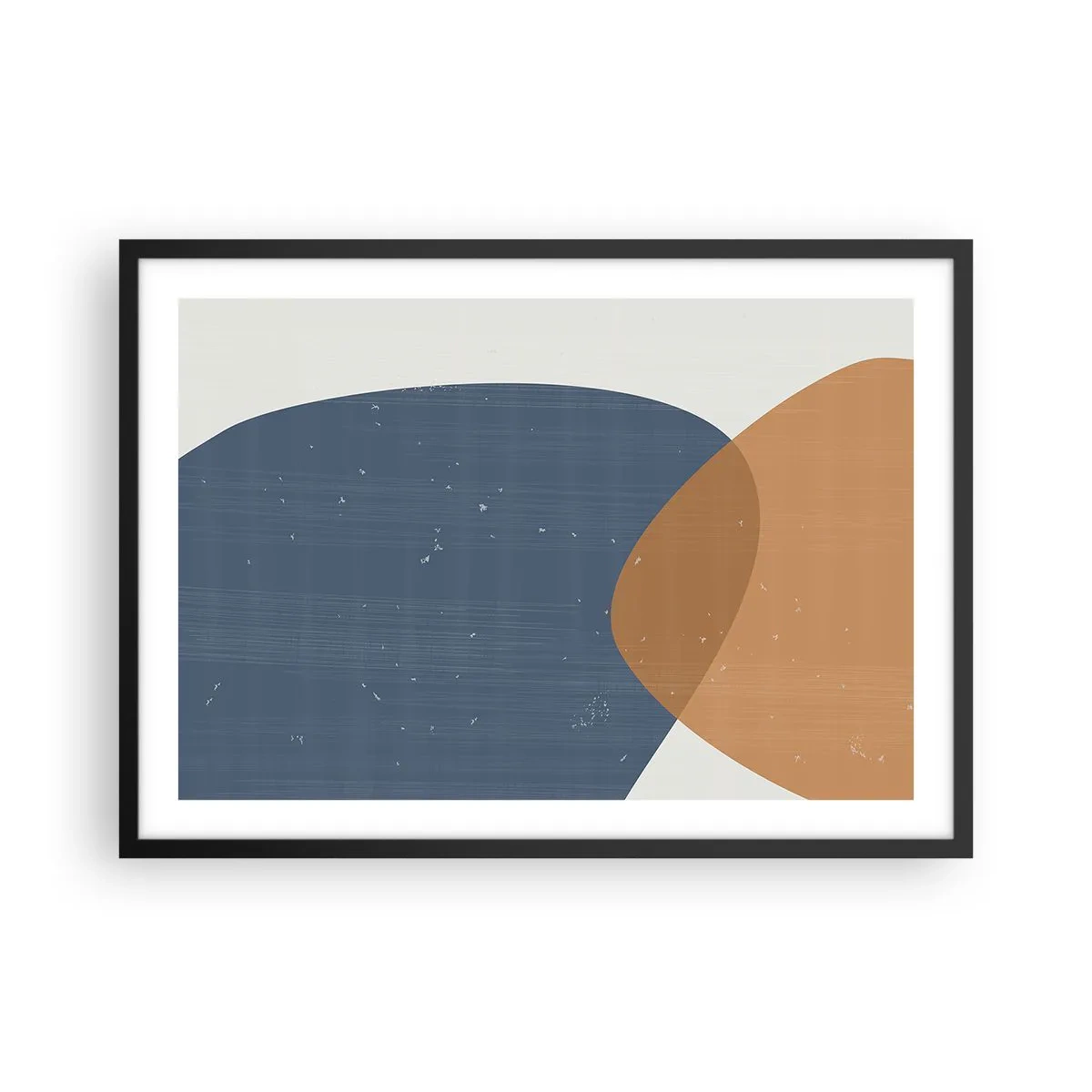 Poszter fehér keretben - Oválisok és hatások - 70x50 cm